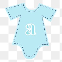 Baby onesie png illustration, transparent background. Free public domain CC0 image.