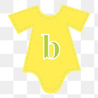 Baby onesie png illustration, transparent background. Free public domain CC0 image.