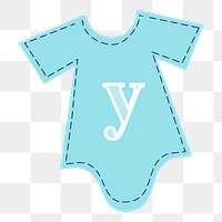 Baby onesie png illustration, transparent background. Free public domain CC0 image.