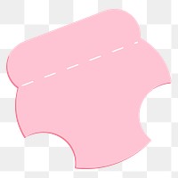 Pink diapers png illustration, transparent background. Free public domain CC0 image.