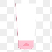 Cream bottle png illustration, transparent background. Free public domain CC0 image.