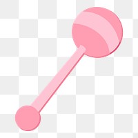 Pink toy png illustration, transparent background. Free public domain CC0 image.