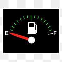 Empty gas png illustration, transparent background. Free public domain CC0 image.