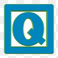 Q alphabet png illustration, transparent background. Free public domain CC0 image.