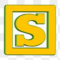 S alphabet png illustration, transparent background. Free public domain CC0 image.