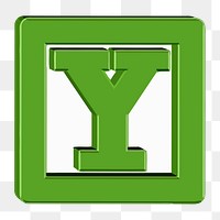 Y alphabet png illustration, transparent background. Free public domain CC0 image.