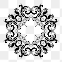 Decorative circle png  illustration, transparent background. Free public domain CC0 image.