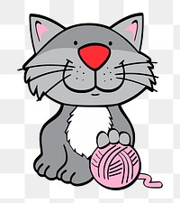 Cat png illustration, transparent background. Free public domain CC0 image.