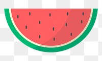 Watermelon png illustration, transparent background. Free public domain CC0 image.