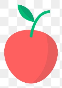 Apple png illustration, transparent background. Free public domain CC0 image.