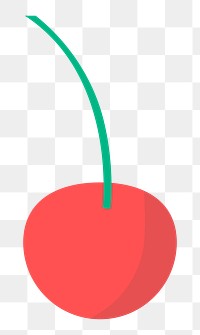 Cherry png illustration, transparent background. Free public domain CC0 image.