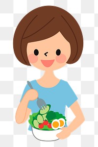 Salad png illustration, transparent background. Free public domain CC0 image.