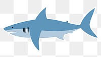 Shark png illustration, transparent background. Free public domain CC0 image.