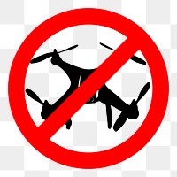 No drone sign png illustration, transparent background. Free public domain CC0 image.