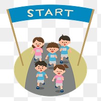 Start sign png illustration, transparent background. Free public domain CC0 image.