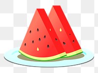 Watermelon png illustration, transparent background. Free public domain CC0 image.