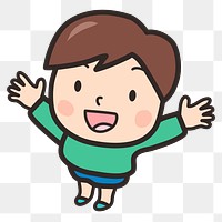 Boy png illustration, transparent background. Free public domain CC0 image.