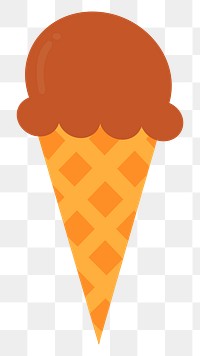 Ice cream png illustration, transparent background. Free public domain CC0 image.