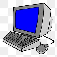 Computer png illustration, transparent background. Free public domain CC0 image.