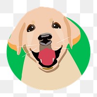 Labrador Retriever dog png illustration, transparent background. Free public domain CC0 image.