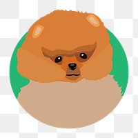 Pomeranian dog png illustration, transparent background. Free public domain CC0 image.