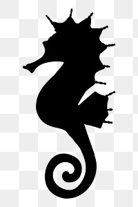 Seahorse png illustration, transparent background. Free public domain CC0 image.