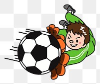 Goalkeeper png illustration, transparent background. Free public domain CC0 image.