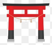 Torii png illustration, transparent background. Free public domain CC0 image.