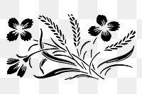 Flower png illustration, transparent background. Free public domain CC0 image.