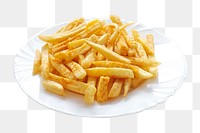 French fries png sticker, transparent background