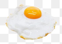 Fried egg png sticker, transparent background
