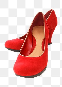 Red high heels png sticker, transparent background