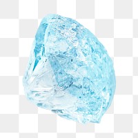 Png Sapphire blue mineral sticker, transparent background