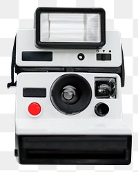 Png instant film camera sticker, transparent background