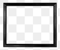 Black frame png sticker, transparent background