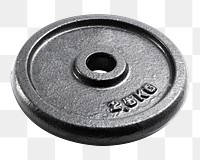 Barbell weight plate png sticker, transparent background