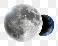 Lunar eclipse png sticker, transparent background