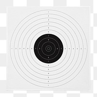 Gun target png sticker, transparent background