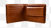 Leather wallet png sticker, transparent background