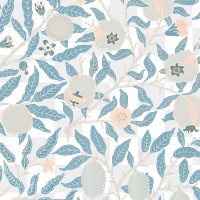 PNG William Morris's fruit pattern sticker, vintage pomegranate design, transparent background