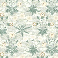 PNG William Morris's floral pattern, vintage design, transparent background