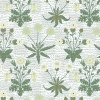 PNG William Morris's floral pattern sticker, vintage Japanese illustration, transparent background