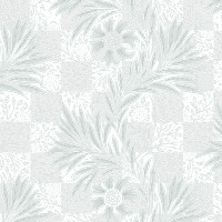 PNG William Morris's leaf pattern sticker, vintage floral design, transparent background