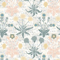 PNG William Morris's floral pattern, vintage design, transparent background