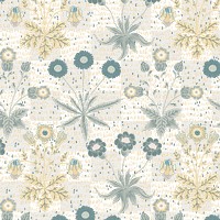 PNG William Morris's floral pattern, vintage design, transparent background