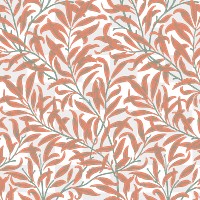 PNG William Morris's leaf pattern sticker, vintage floral design, transparent background