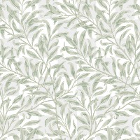 PNG William Morris's leaf pattern sticker, vintage floral design, transparent background