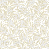 PNG William Morris's leaf pattern sticker, vintage floral design, transparent background