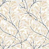 PNG William Morris's leaf pattern sticker, vintage floral design, transparent background