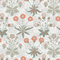 PNG William Morris's floral pattern, vintage design, transparent background